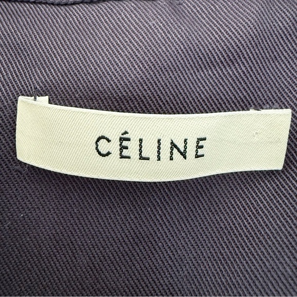 Vintage Celine blue & black classic trench coat with a twist - size 40 (Medium) - Picture 11 of 12